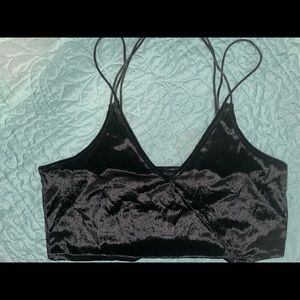 SHEIN Velvet Crop Top
